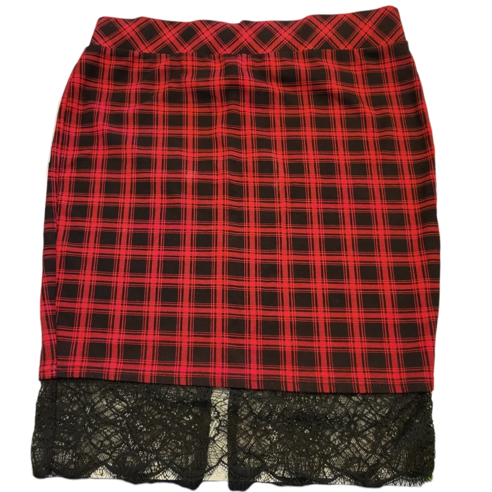 Torrid lace ponte skirt